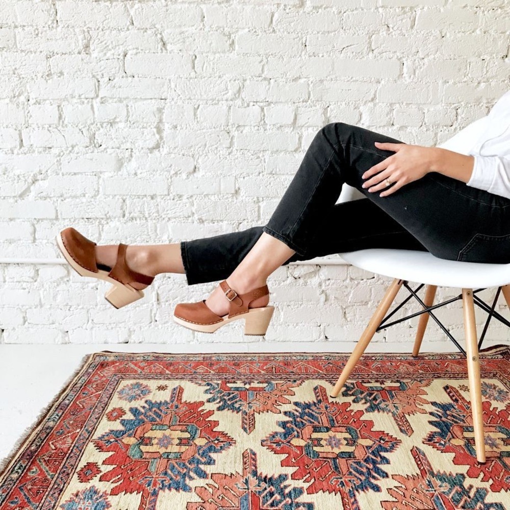Lotta from Stockholm| Highwood Brown Clogs in Oiled Nubuck| Sz EU 38/ US 7